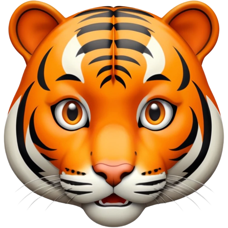 surprised shocked tiger emoji