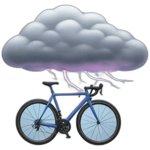 thunderstorm cycling emoji