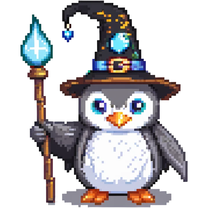 penguin wizard emoji