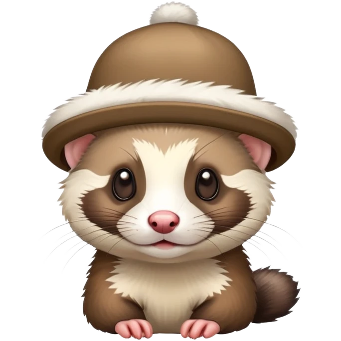 Ferret with a hat  emoji
