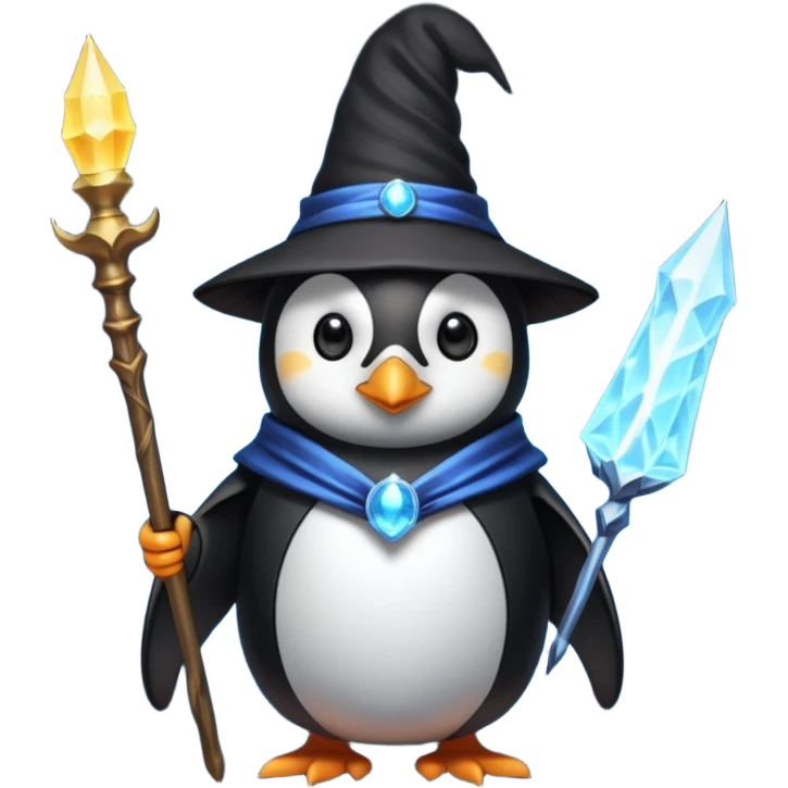Penguin Wizard emoji