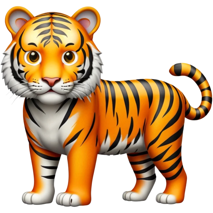 cinematic-tiger-realistic-full-body-standing-emoji,-massive-striped-frame-exuding-power-and-grace,-bold-orange-fur-with-thick-black-stripes,-head-tilted-dramatically,-piercing-yellow-eyes-focused-intensely,-simplified-yet-realistic-focused-features,-highly-detailed,-glowing-with-an-almost-sarcastic-glow emoji