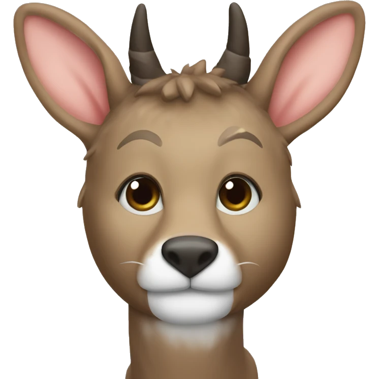 coniglio con corna da cervo emoji