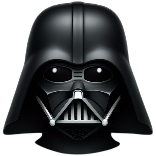 Dark vador with mask emoji