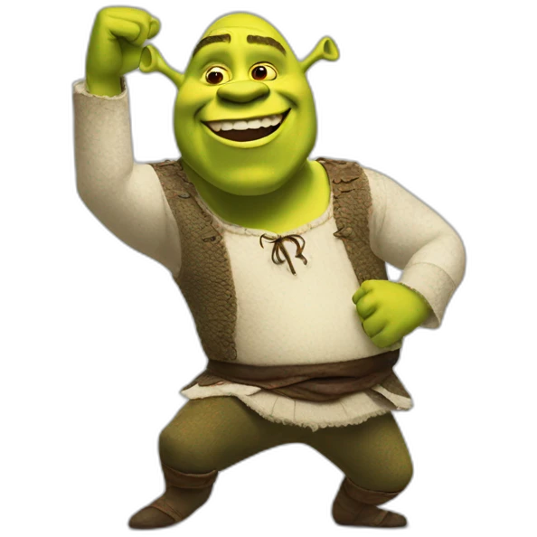 Shrek dancing emoji