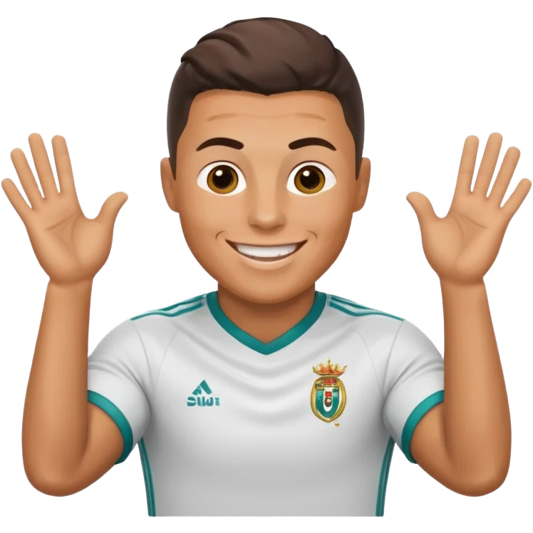 Ronaldo doing sui emoji
