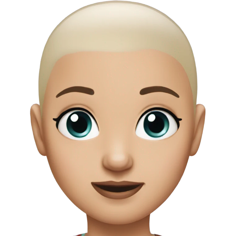 bald girl emoji