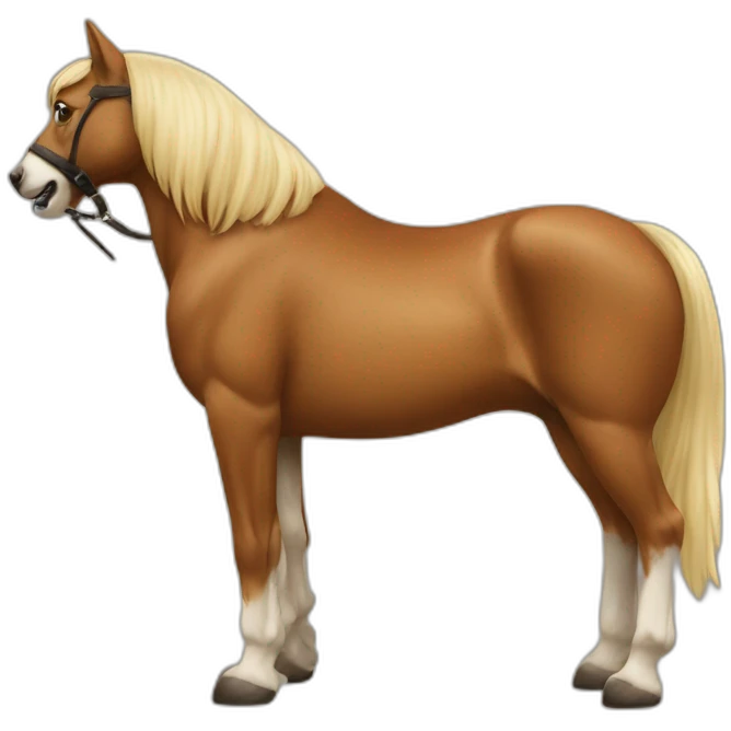 Chat sur chien sur cheval emoji
