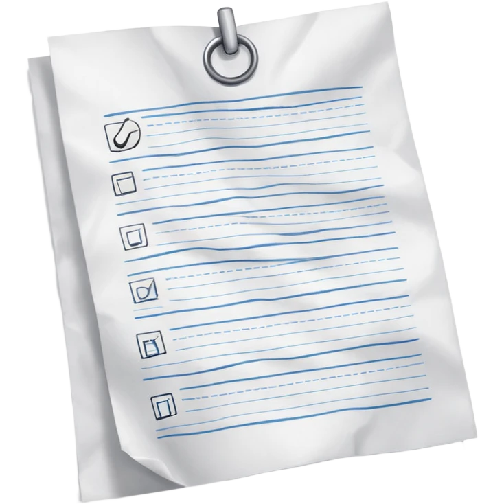 test completion sheet emoji