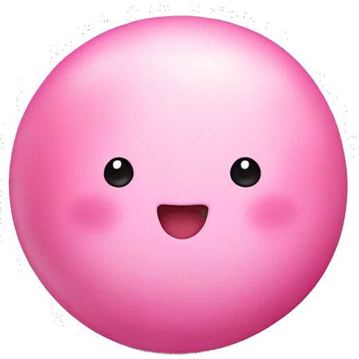 Pink mochi  emoji