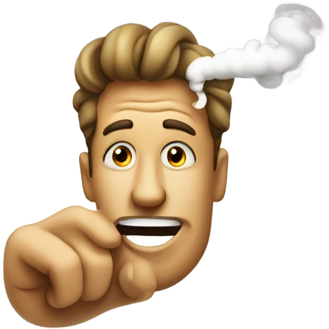 Emoji smoking weed emoji