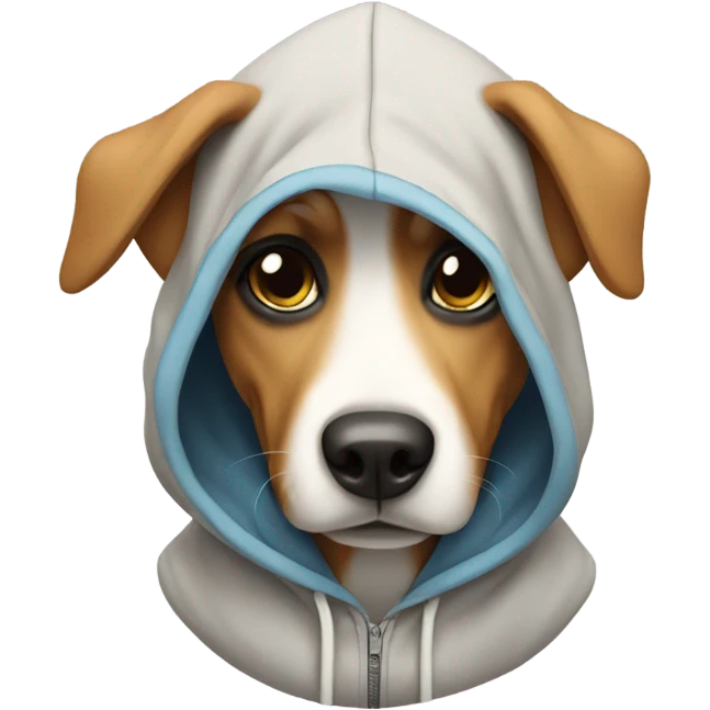 Dog in hoodie emoji