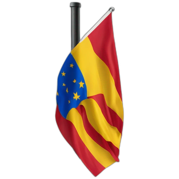 spanish flag on a pole emoji