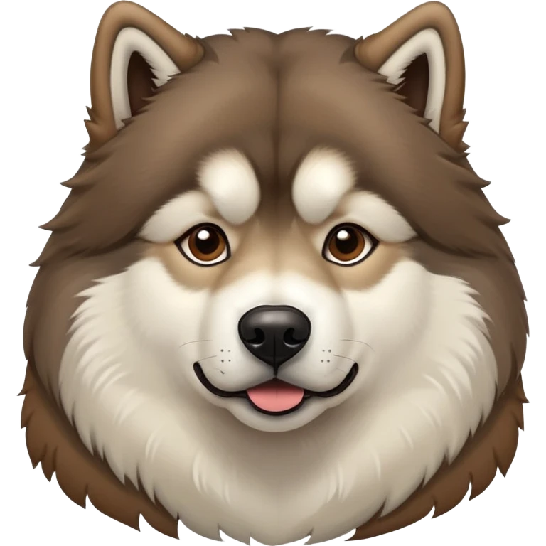 Brown Alaskan Malamute dog emoji