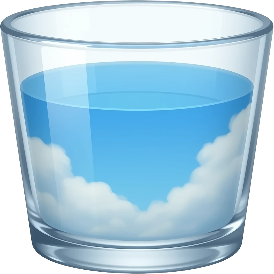 A Glass filled with Skies emoji