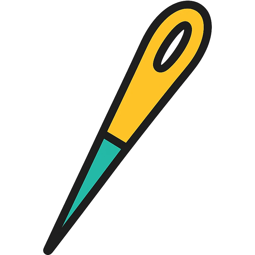 colored sewing needle icon emoji