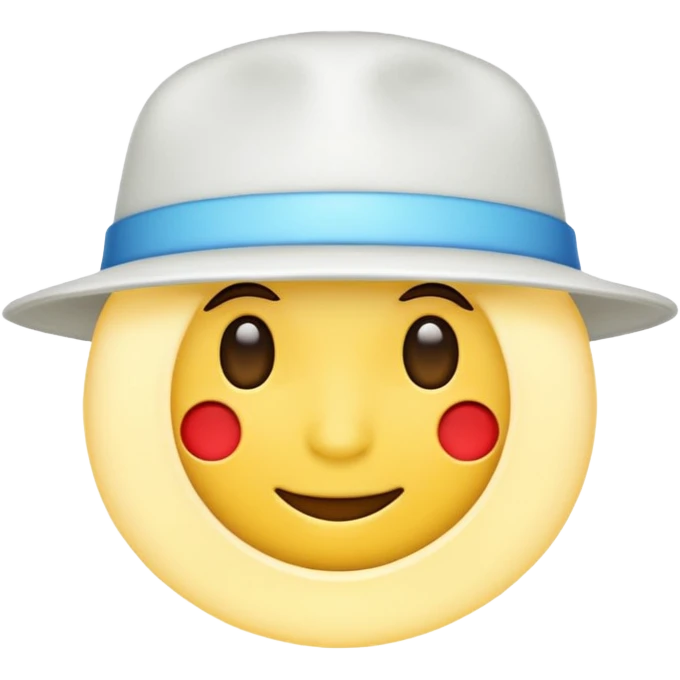 White hat electrical emoji emoji