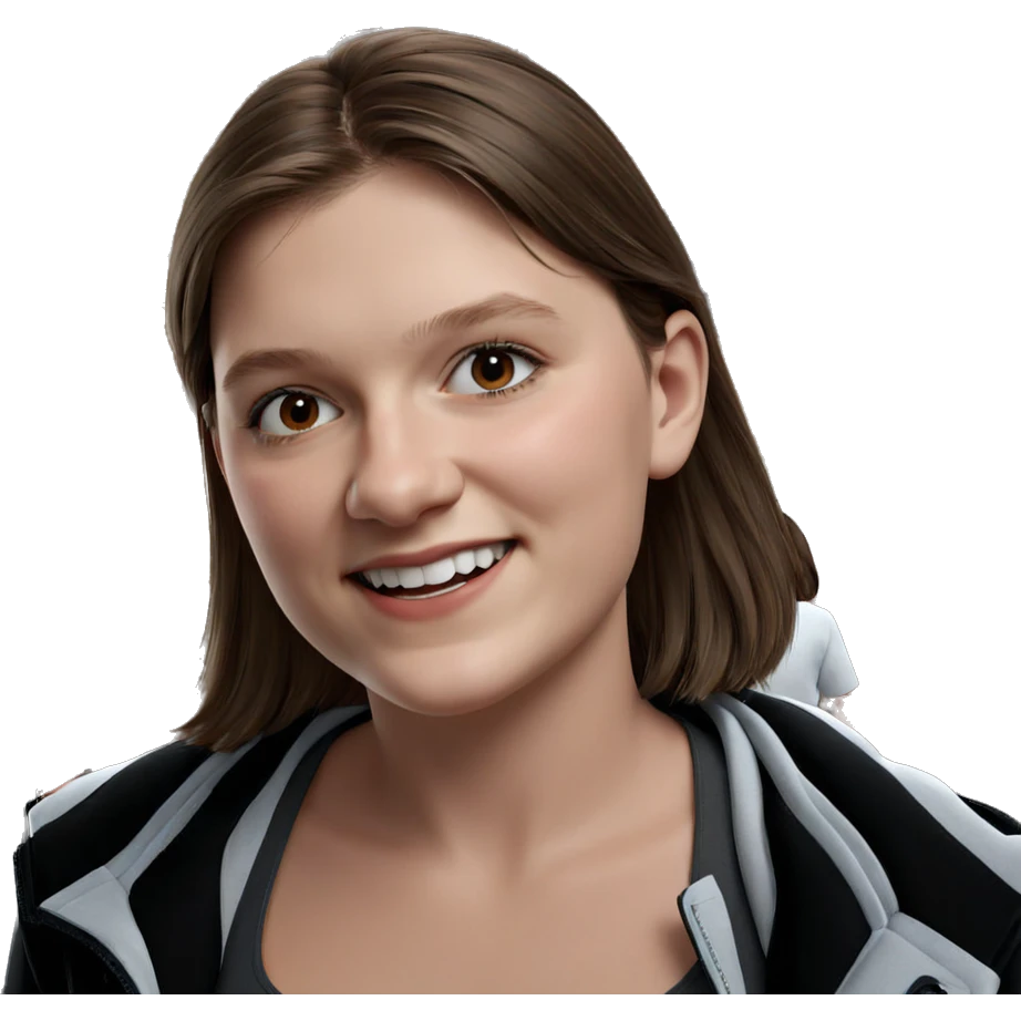 smiling girl with brown hair emoji
