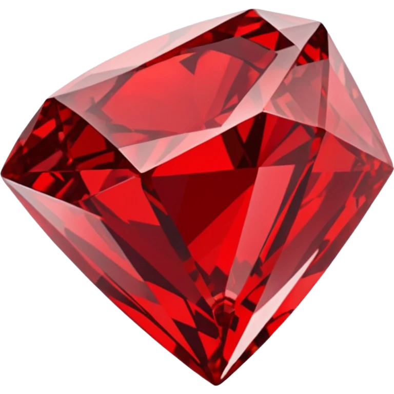 Red Diamond Crystal with "RED" written in the center emoji