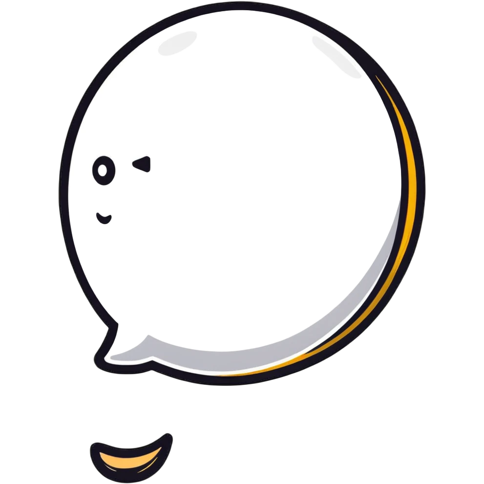chat bubble with a brush inside emoji