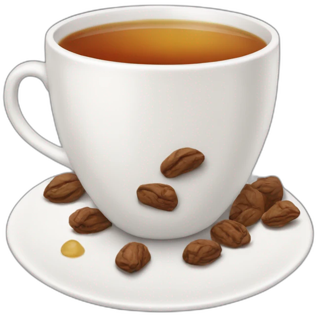 Caca qui boit du thé emoji