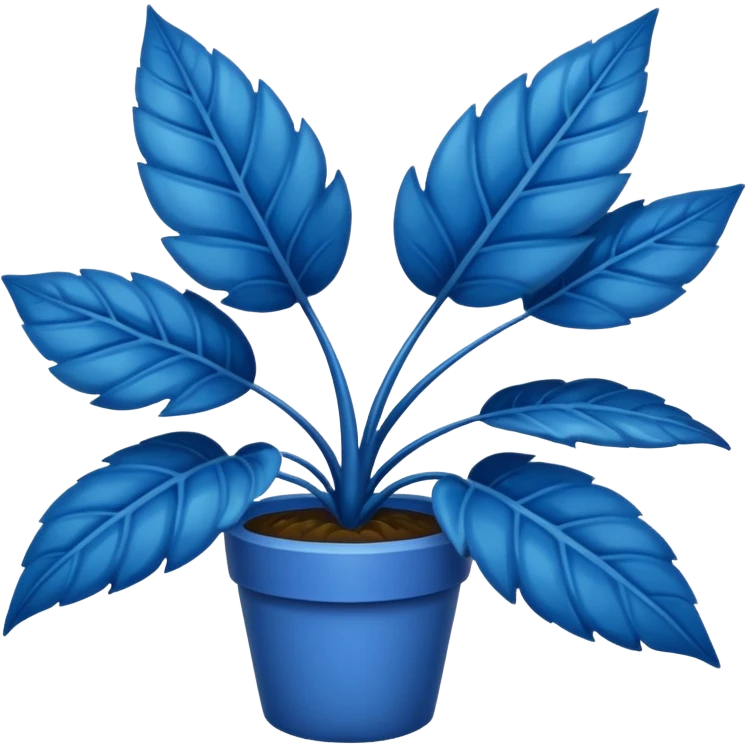 blue plant emoji