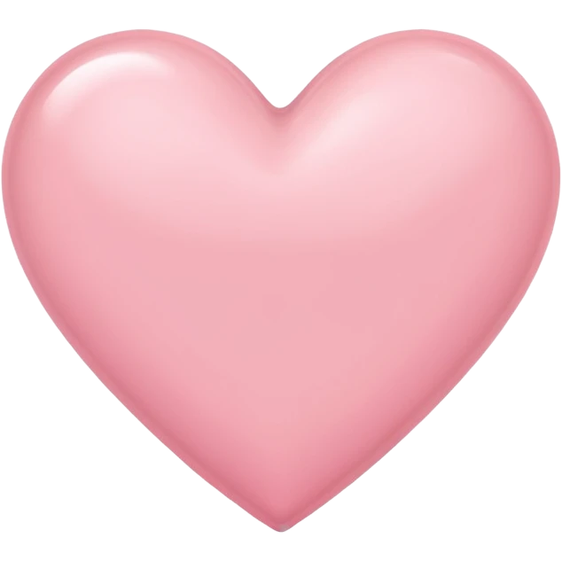 A cute light pink heart emoji