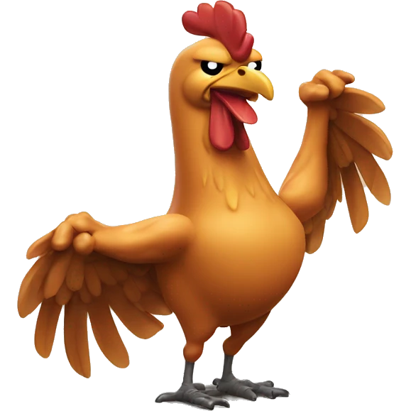 muscle chicken emoji
