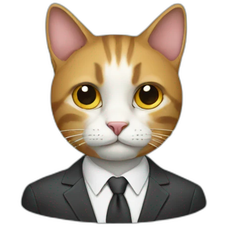 cat in a suit emoji