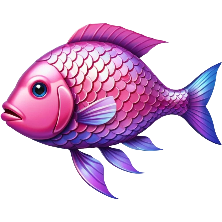Pink fish emoji