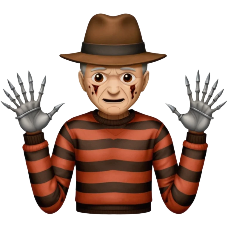 glitter freddy krueger emoji