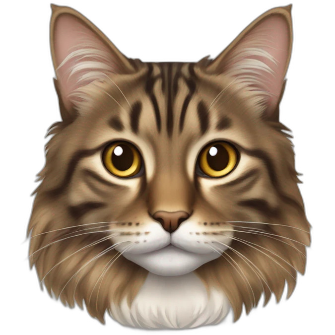 brown-tabby-norwegian-forest-cat emoji
