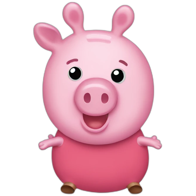 Tiny peppa pig emoji