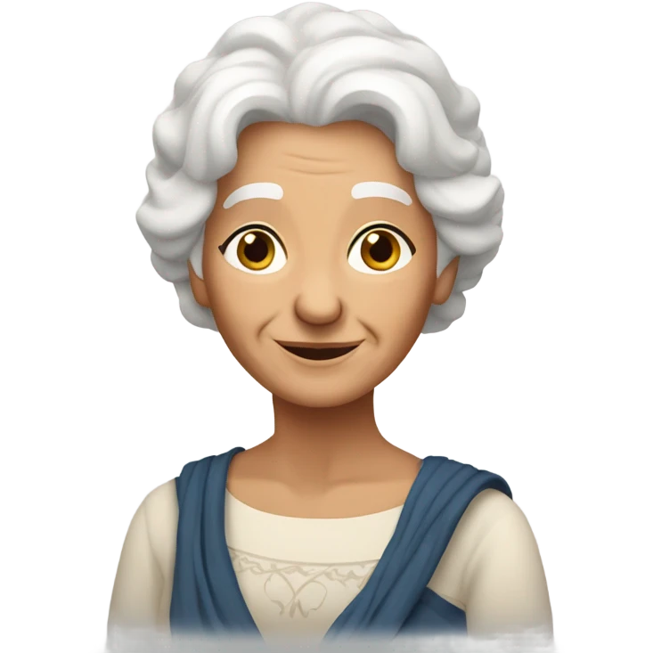an old greek grandmother emoji
