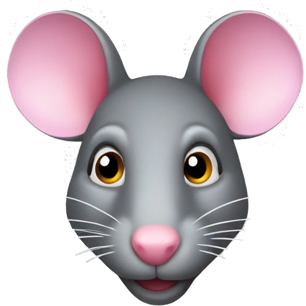 Rat with pink  emoji