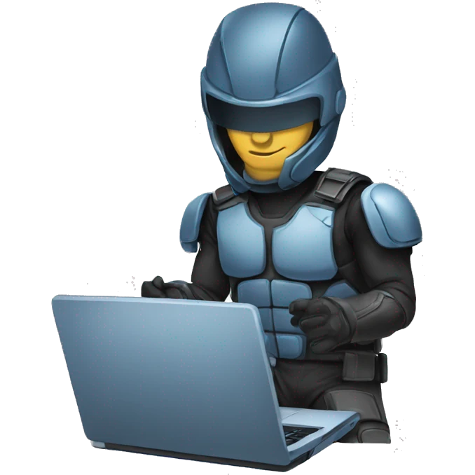 cybersportsman with laptop emoji
