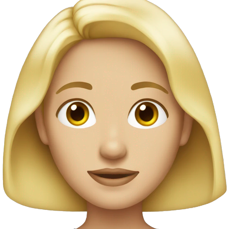 Pretty blonde woman  emoji