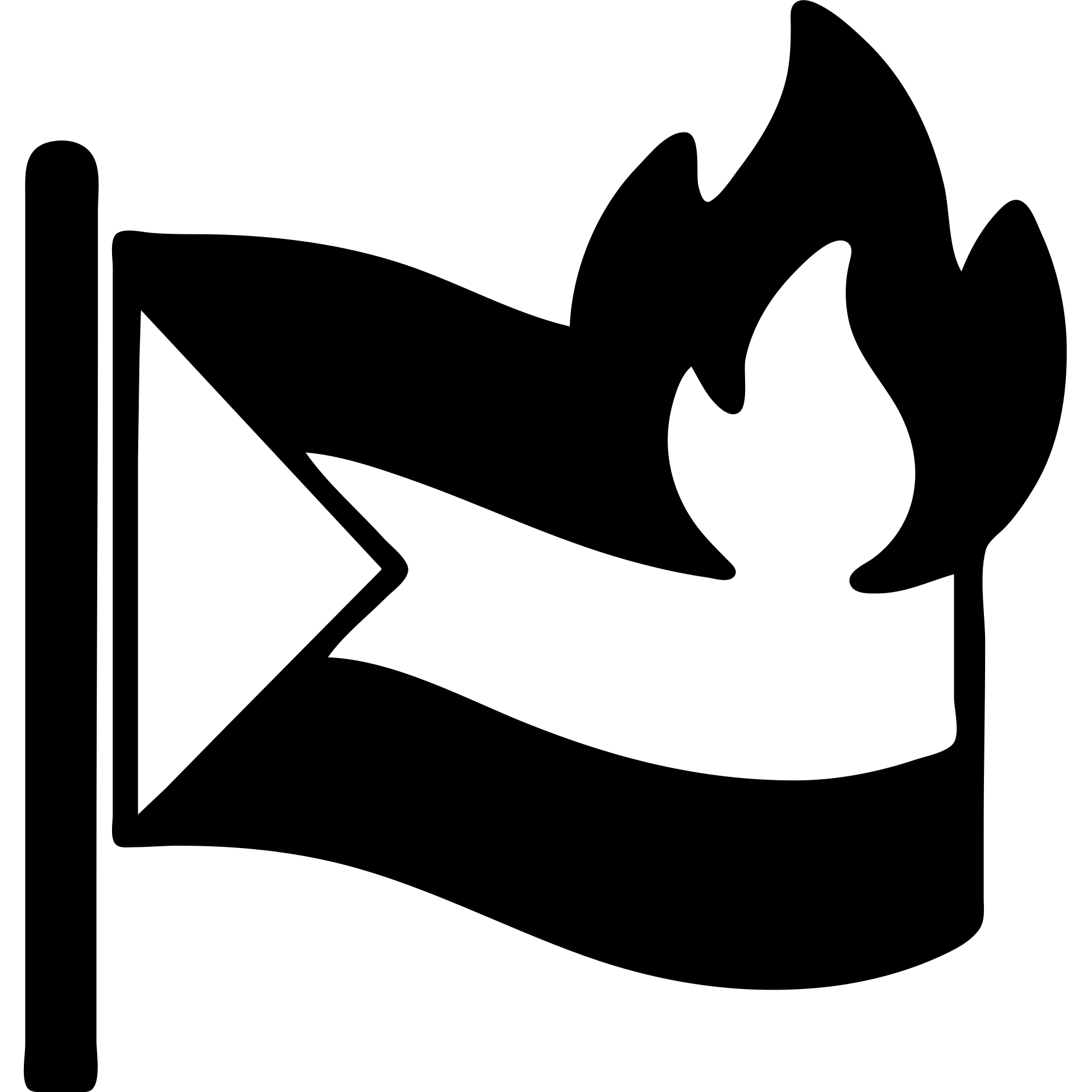 solid icon of the Palestine flag with fire, simple and bold emoji