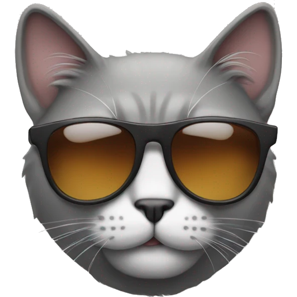 Cat with sunglasses emoji