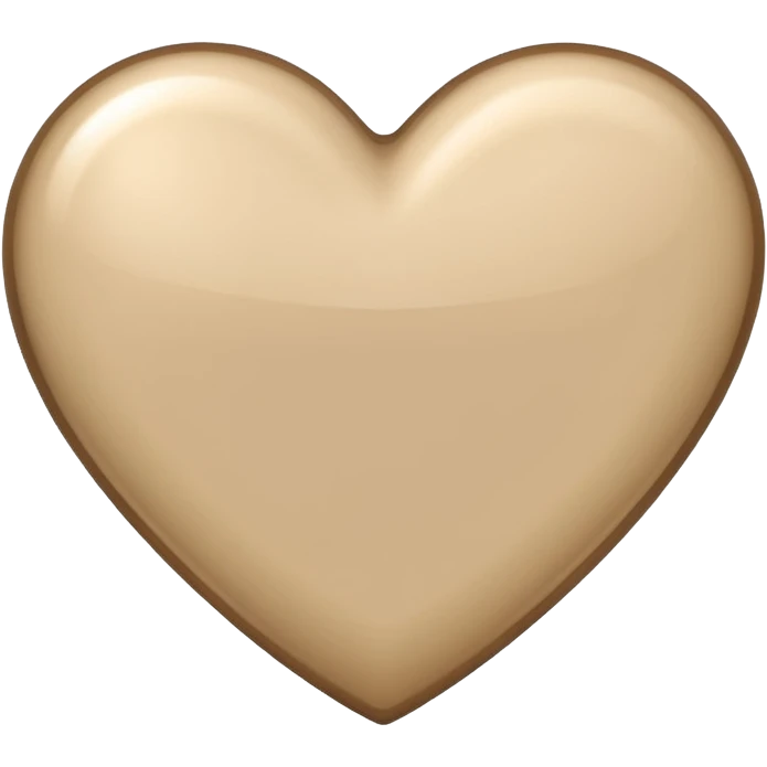 beige color heart emoji emoji