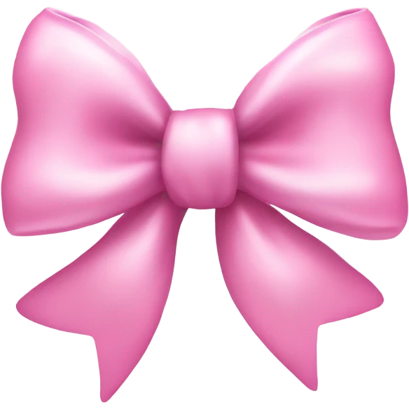 Sparkle baby pink bow emoji
