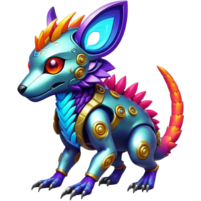  tropical cyber-Protogen-Fakémon-Vernid-creature emoji