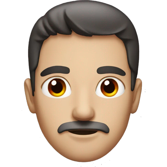 Guy with super red eyes emoji