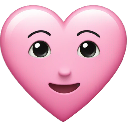Pink heart  emoji