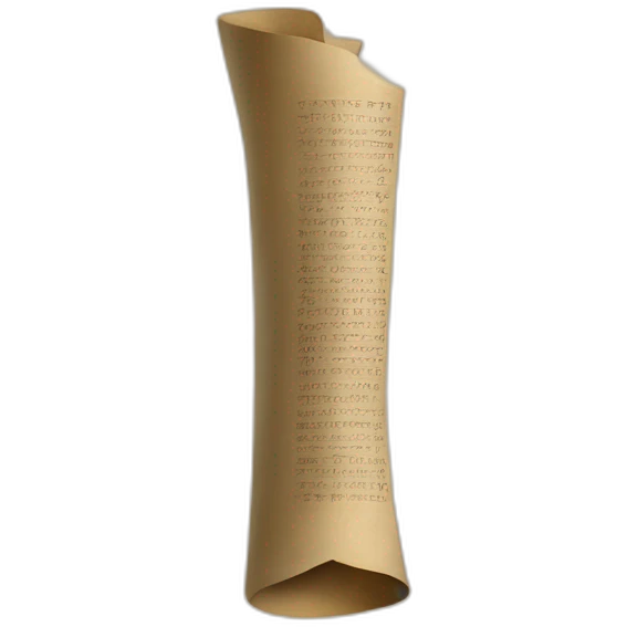 vertical unrolled ancient scroll emoji