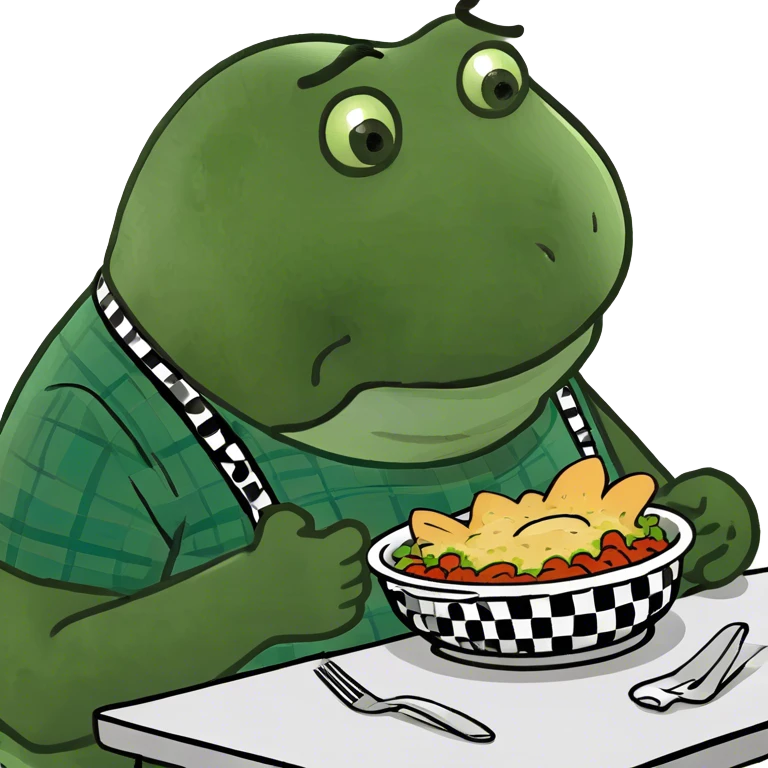 Fat guy dining  emoji