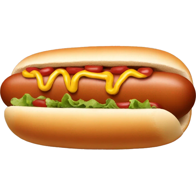 Hot dog emoji