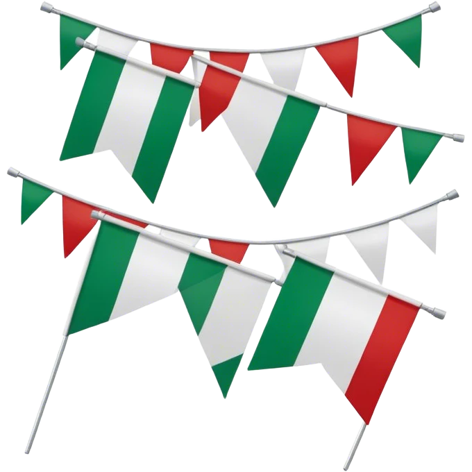 Italian flag pennants  emoji