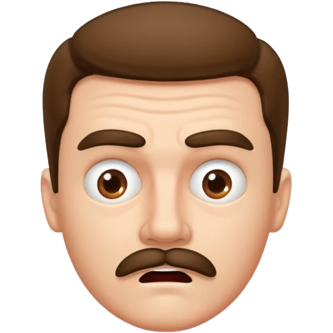 Create pls emoji that looks like austria dictator (hitler) it doesn’t have to be him but someone who looks alike , and combine it with emoji “mind blowing”, more look like hitler emoji