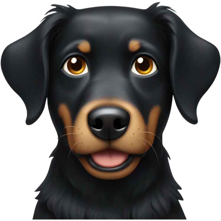 black dog emoji